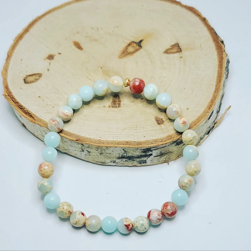 Impression Jasper Bracelet 6 mm